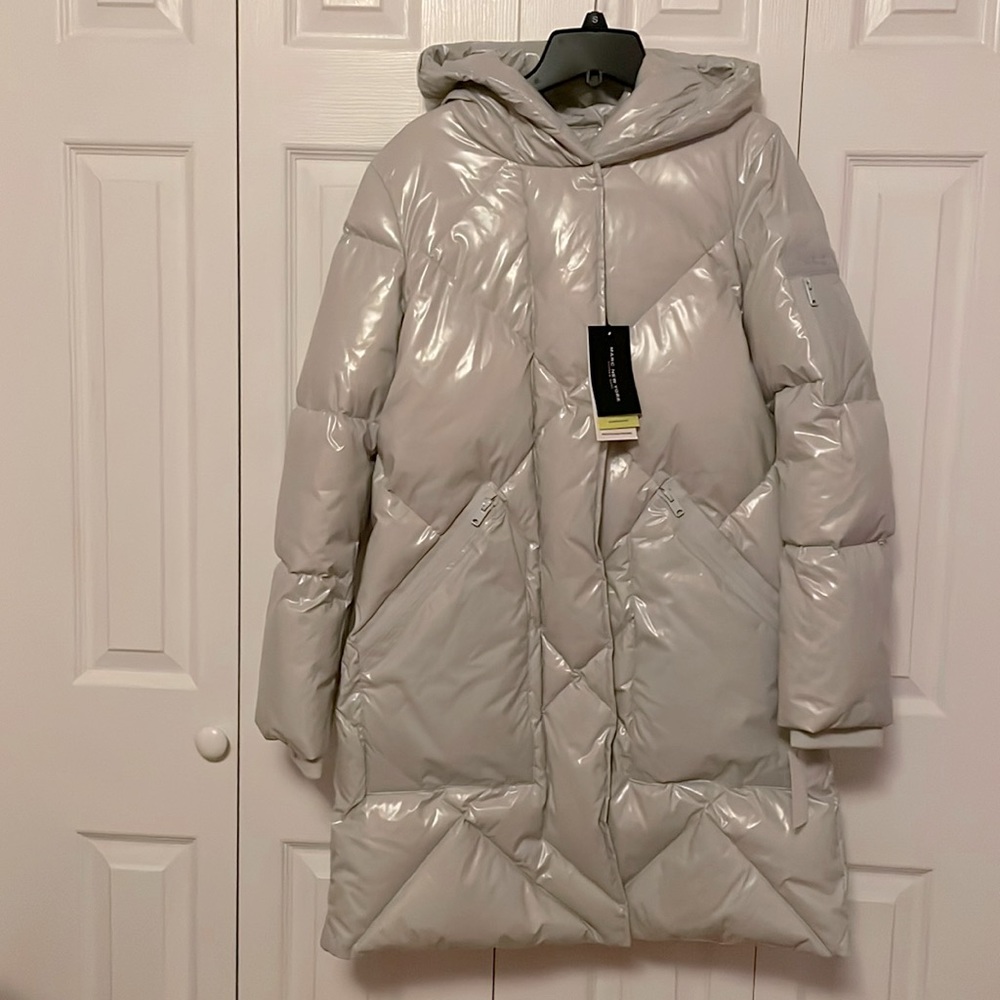 Marc New York Borealis Puffer Duck Down Jacket - Size S - Glacier color